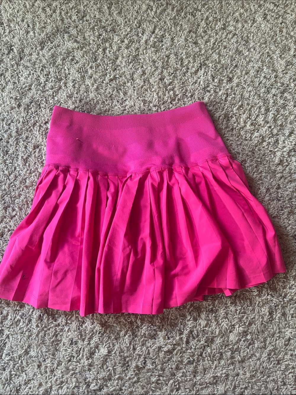 JoyLab Bright Pink Pleated Skater Skirt